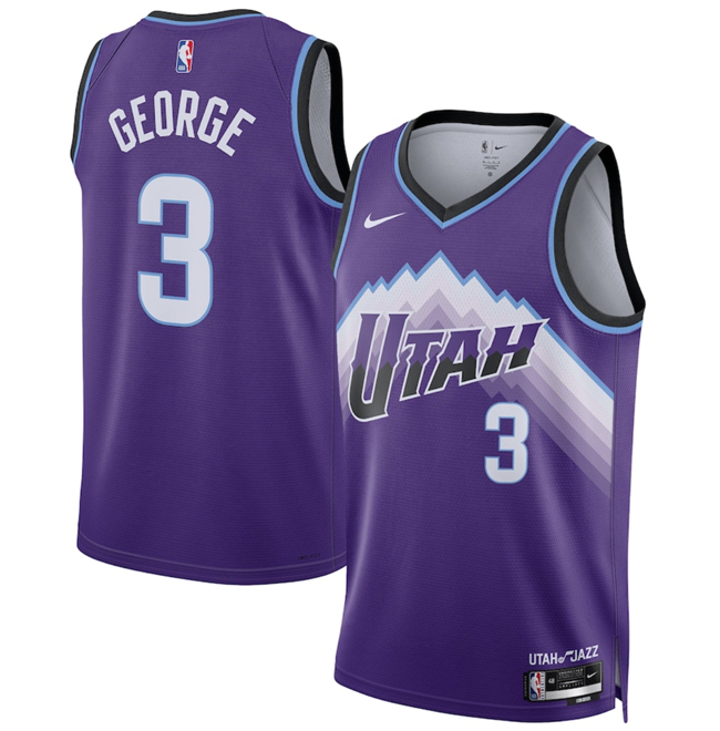 Men's Purple Utah Jazz #3 Keyonte George 2025 Icon Edition Stitched Basketball Jersey